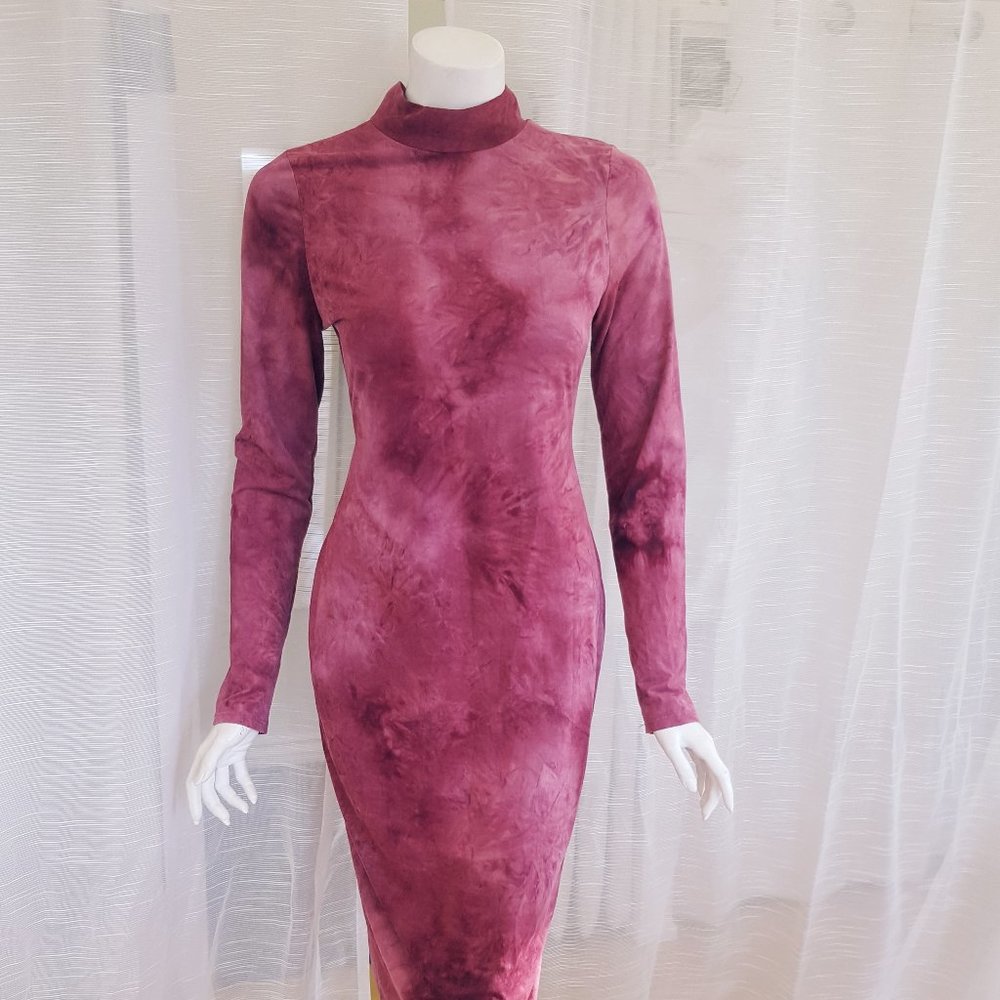Body con Midi Dress - corset back -NWOT